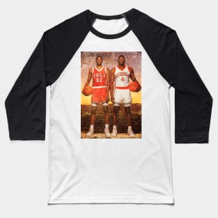 Stacey Augmon and Larry Johnson 1991 Baseball T-Shirt